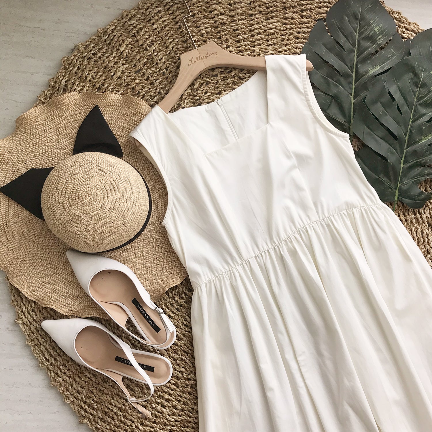 Lolliestory Reesha Cotton Midi Dress - Lolliestory