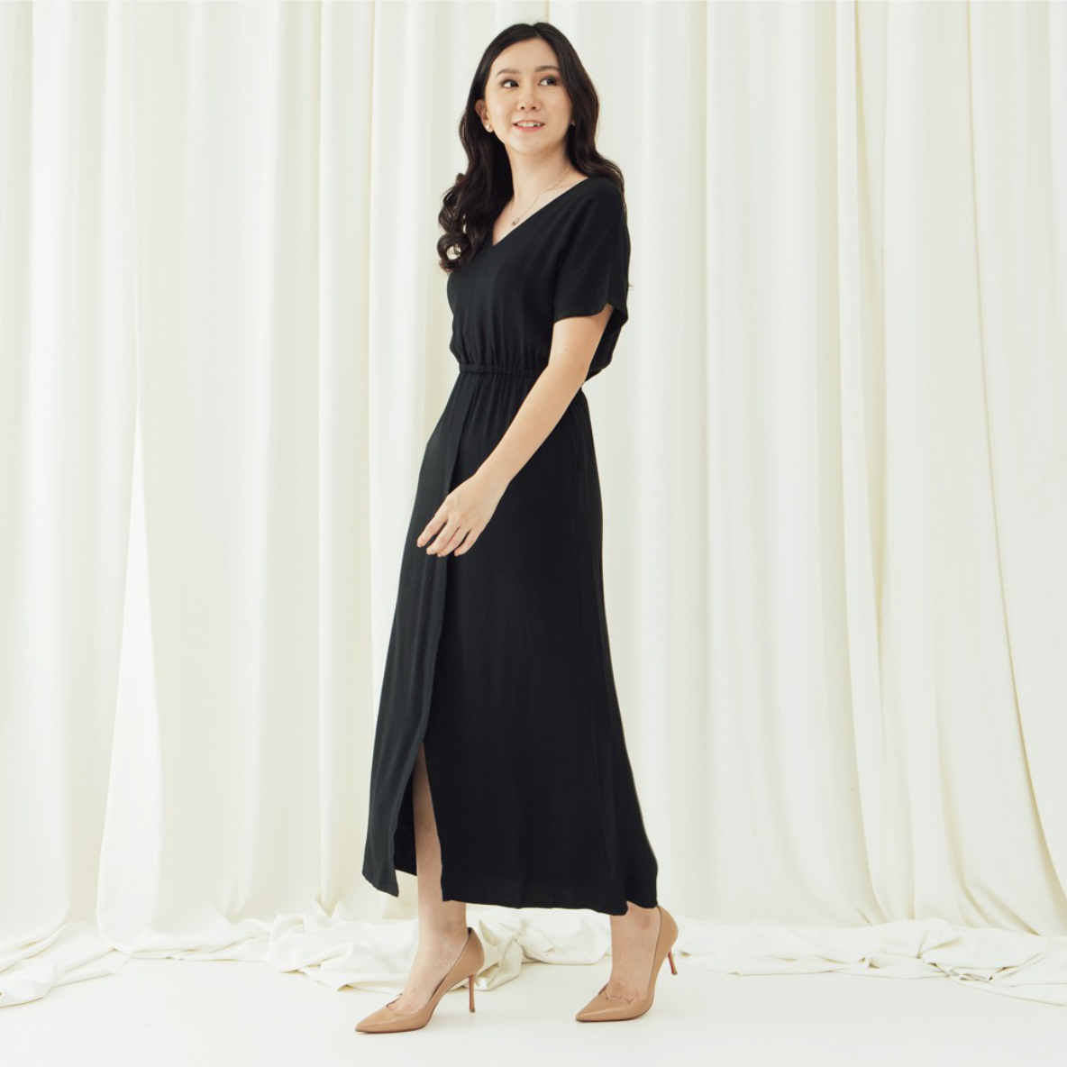 Sheryl Cotton Midi Dress - Lolliestory