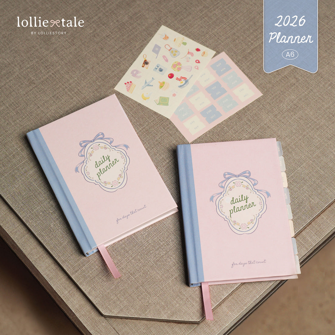 Lolliestory Merchandise 2026 Undated Daily Planner (A6 Size)