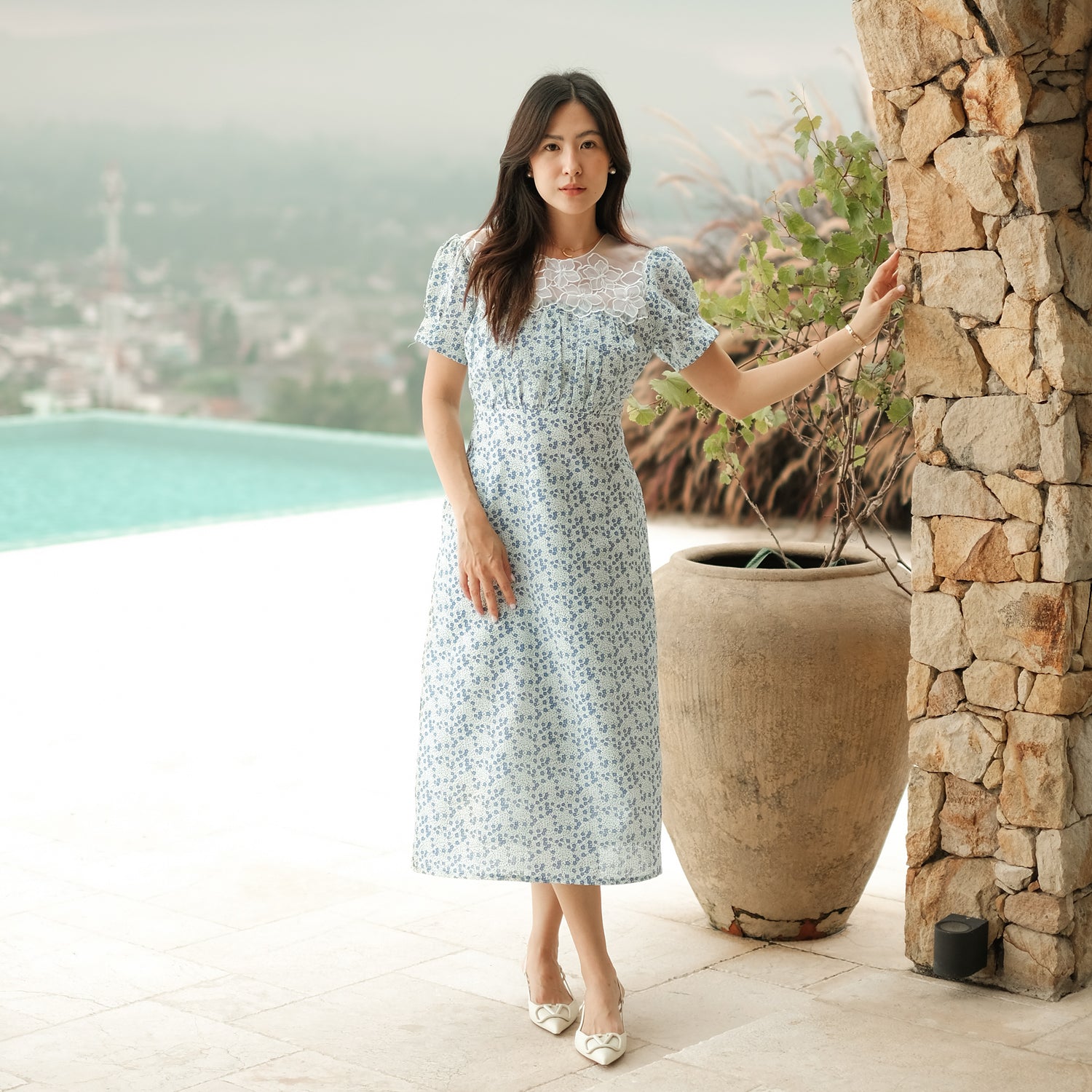 Lolliestory Teal Midi Dress