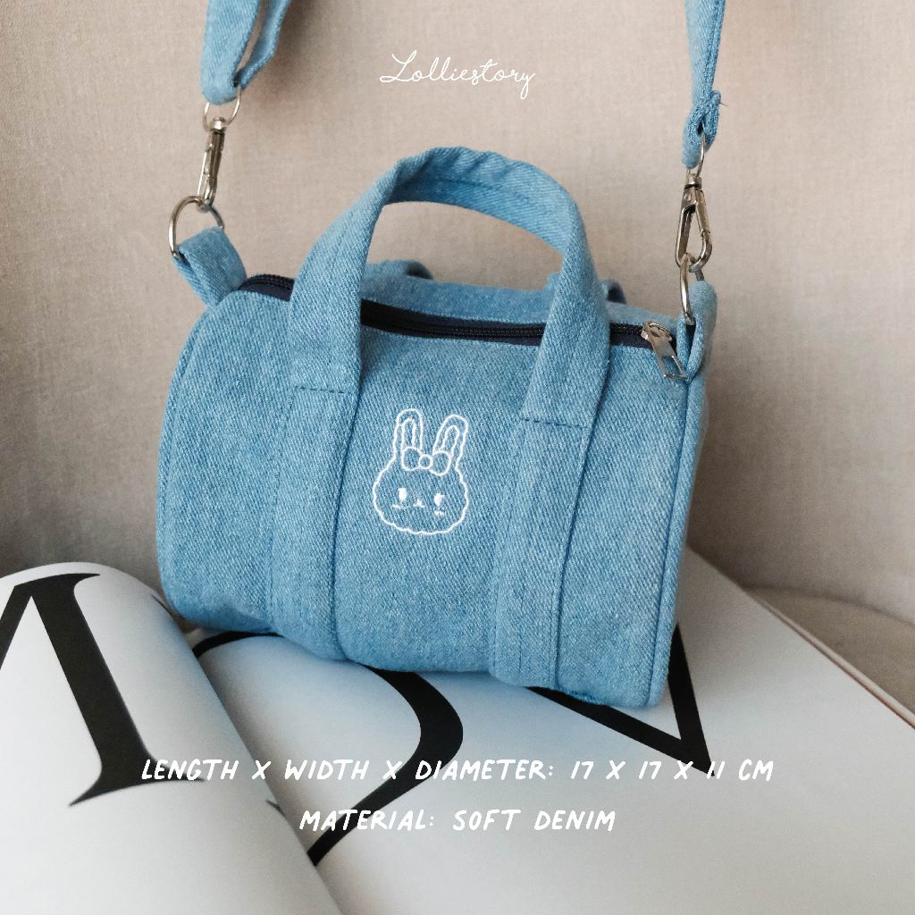 Lolliestory Merchandise Denim Duffle Sling Bag