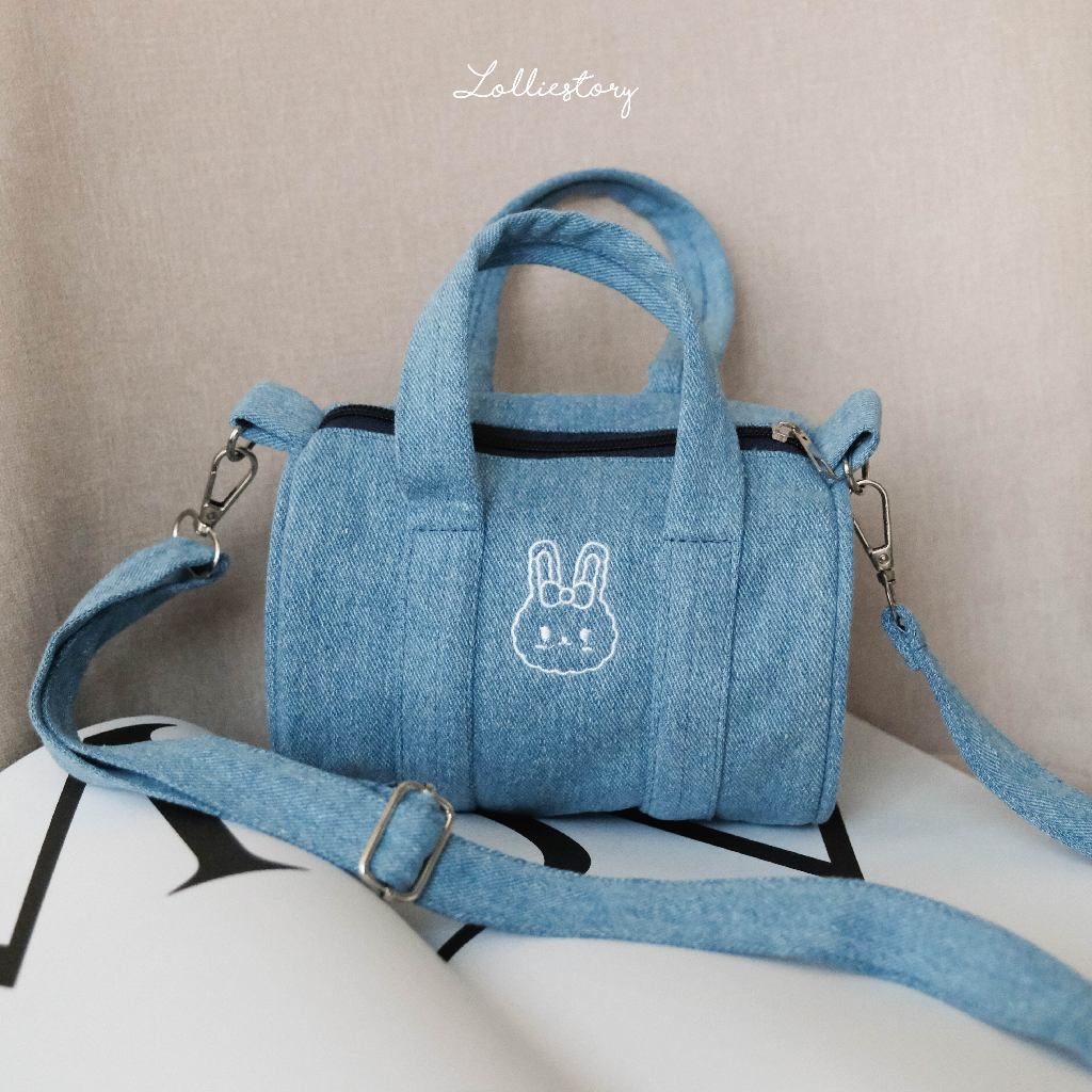 Lolliestory Merchandise Denim Duffle Sling Bag