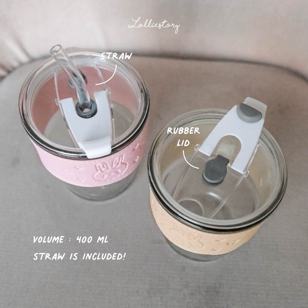 Lolliestory Merchandise Straw Tumbler Glass