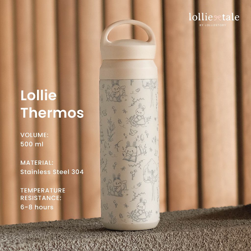 Lolliestory Merchandise Bunny Doodle Thermos