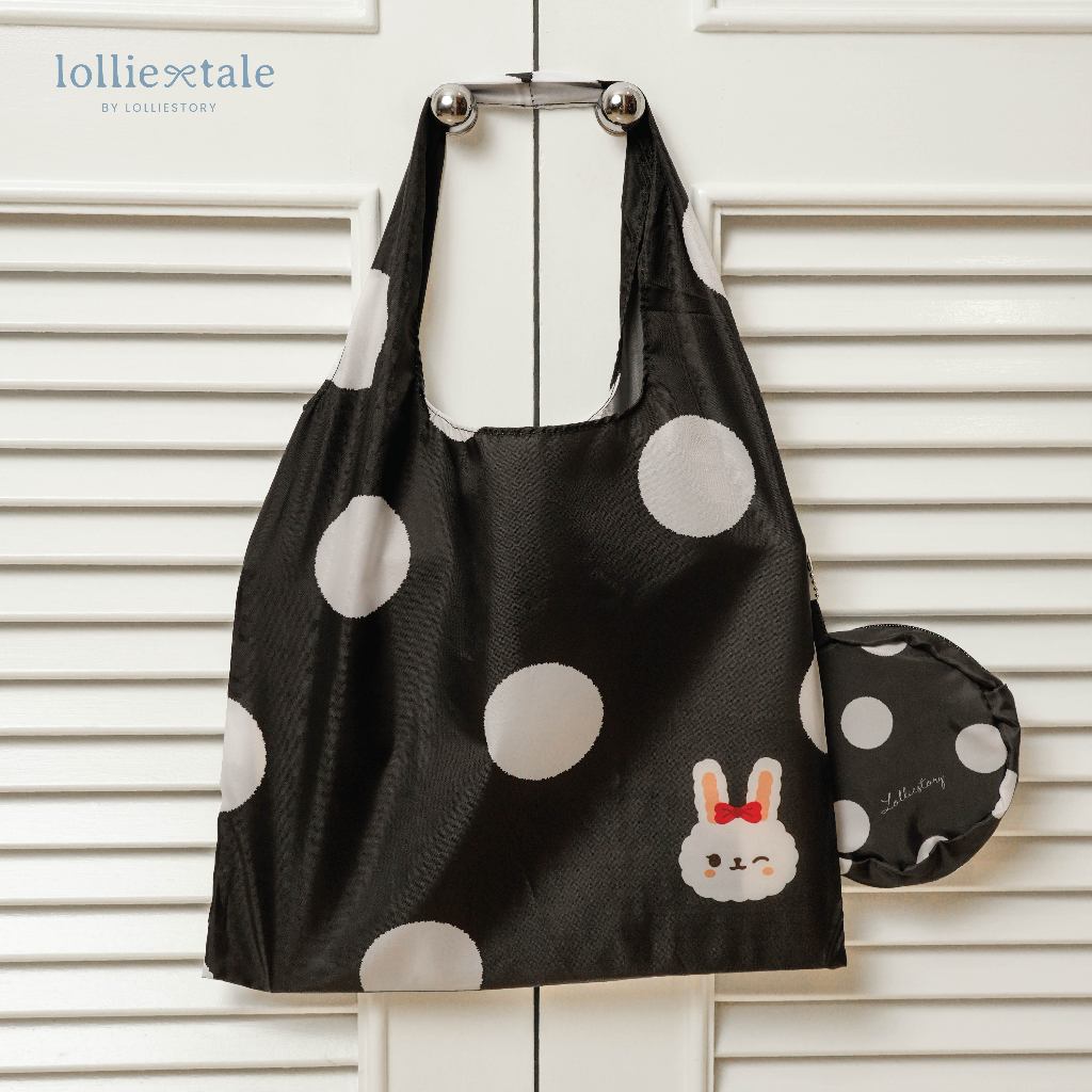 Lolliestory Merchandise Polkadot Foldable Shopping Bag