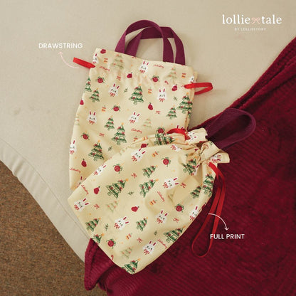Lolliestory Merchandise Drawstring Christmas Bag