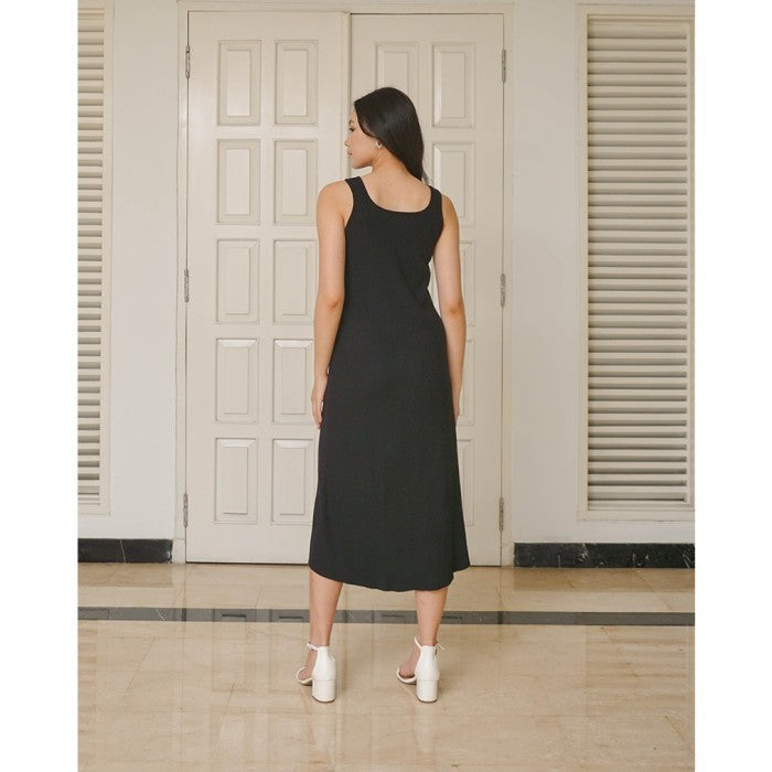 CHERIE - LOUNA DRESS BLACK