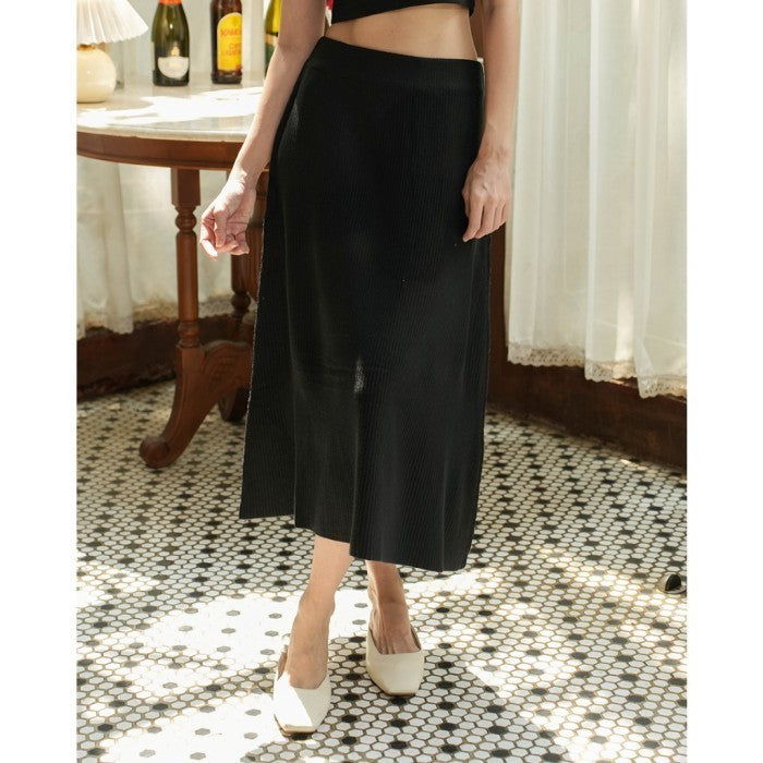 CHERIE - OLIVE SKIRT BLACK