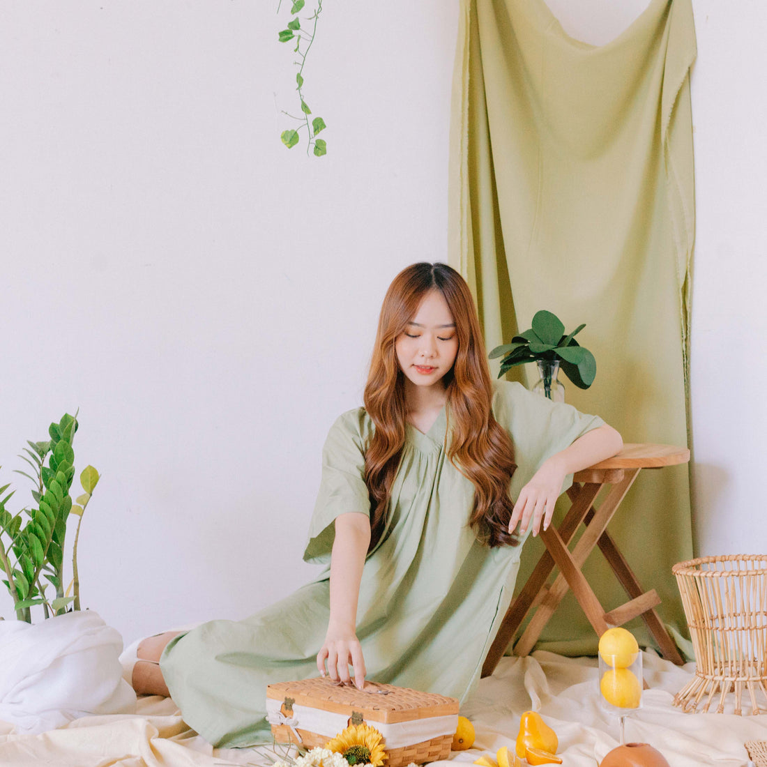 Lolliestory Charlotte Cotton Midi Dress