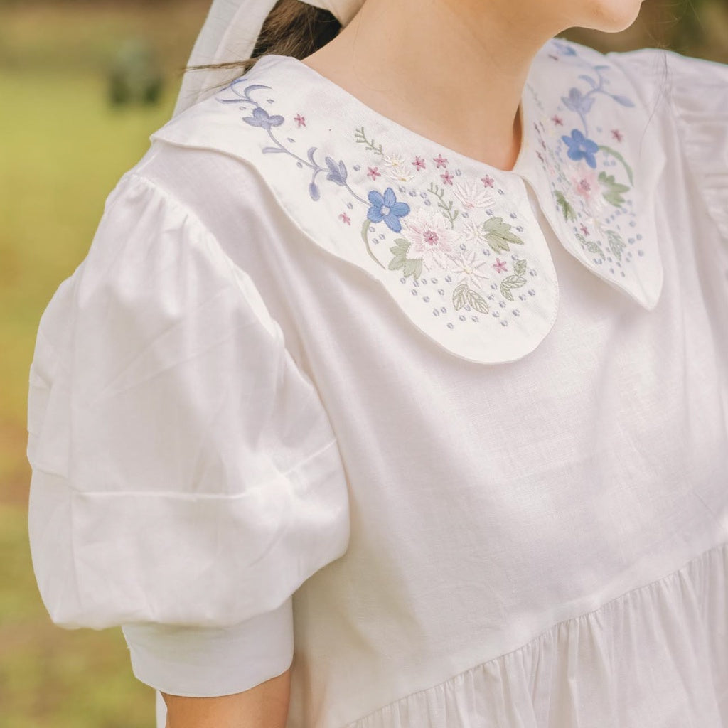 Lolliestory Periwinkle Cotton Mini Dress