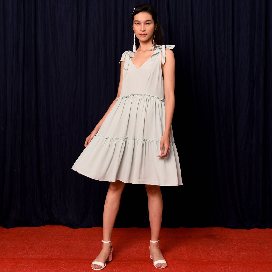 Lolliestory Catherine Ribbon Midi Dress