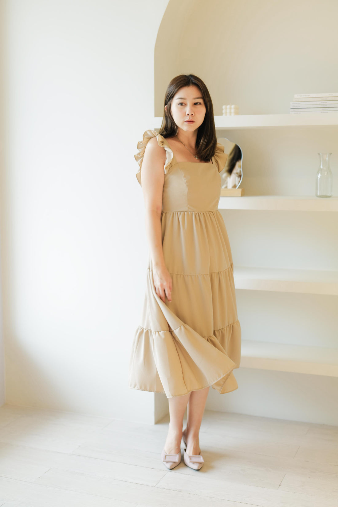 Lolliestory Ailyn Flare Midi Dress