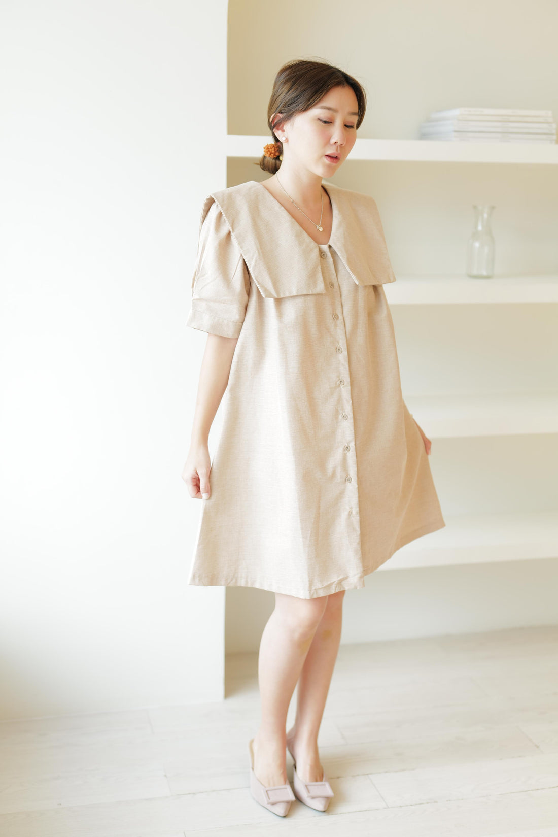 Lolliestory Aldyna Collar Mini Dress