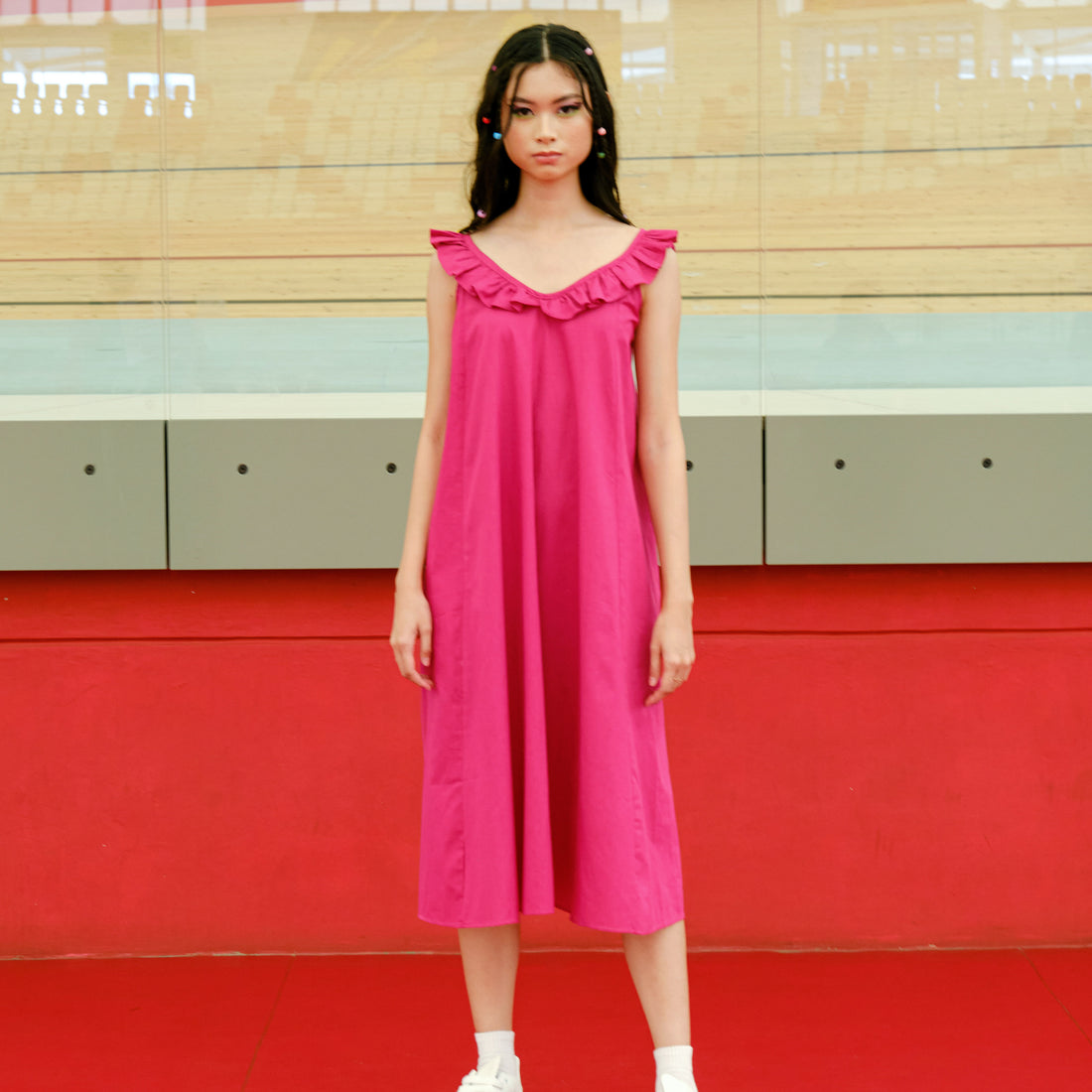 Lolliestory Russell Cotton Midi Dress