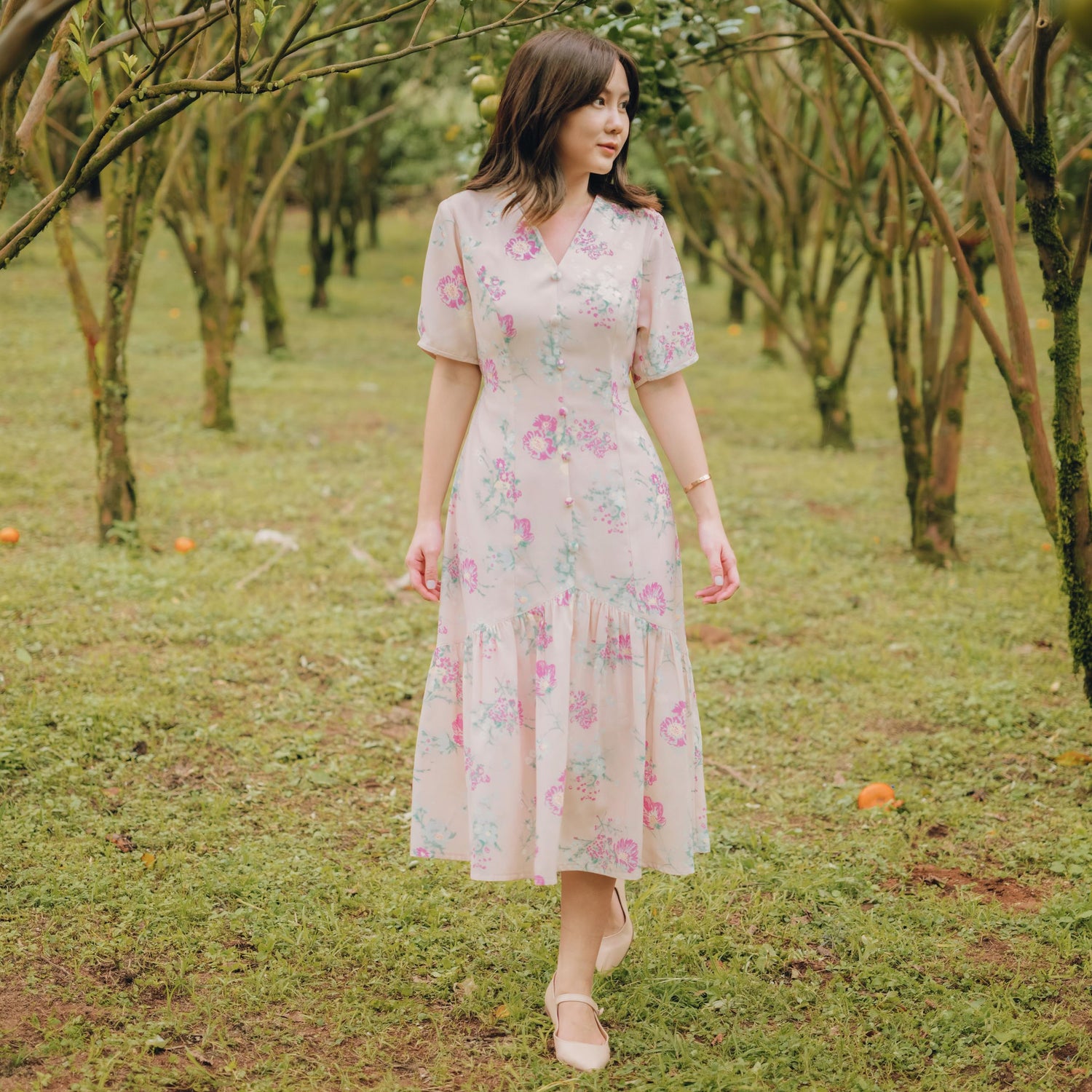 Lolliestory Geranium Midi Dress