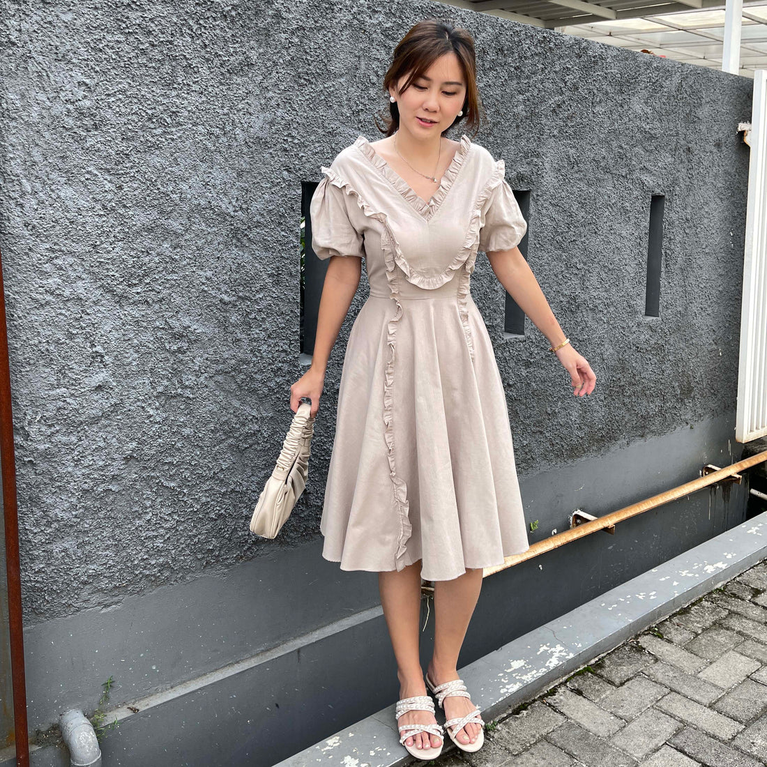 Brynn Cotton Ruffle Dress