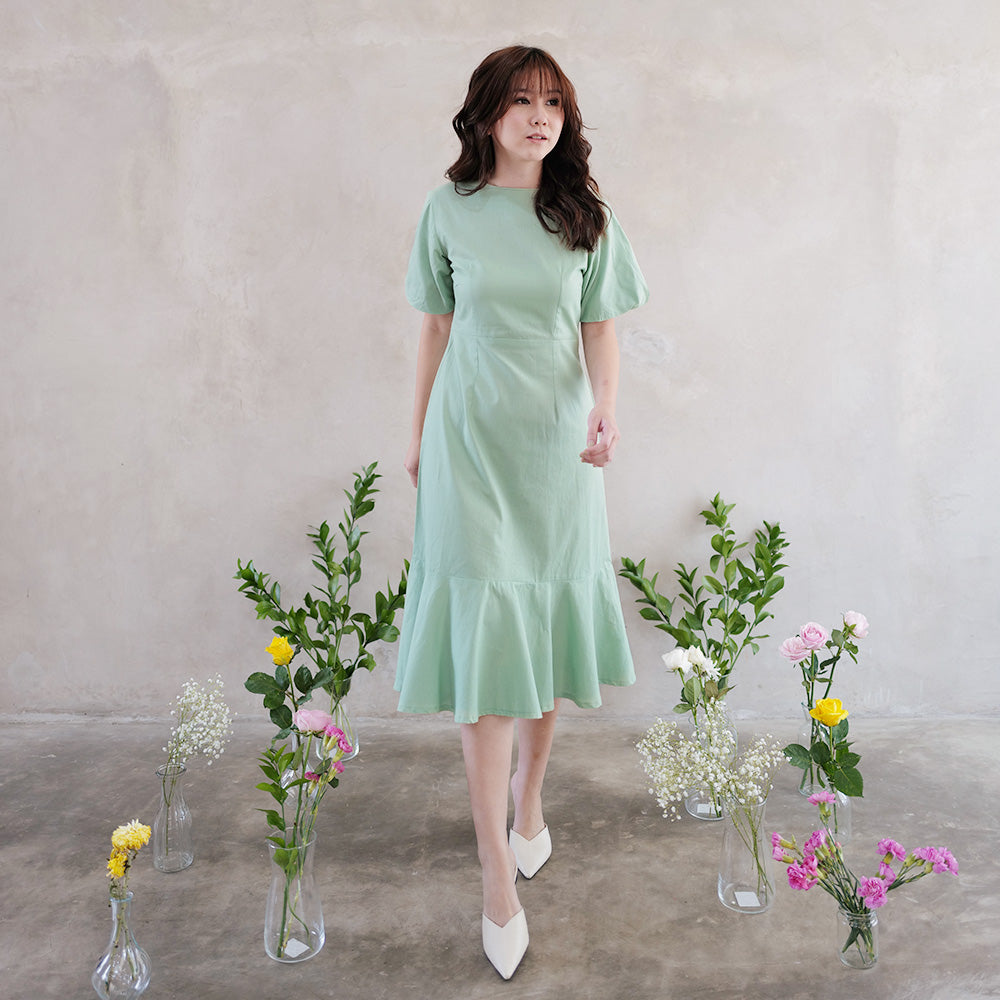 Lolliestory Irene Simple Korean Dress - Lolliestory