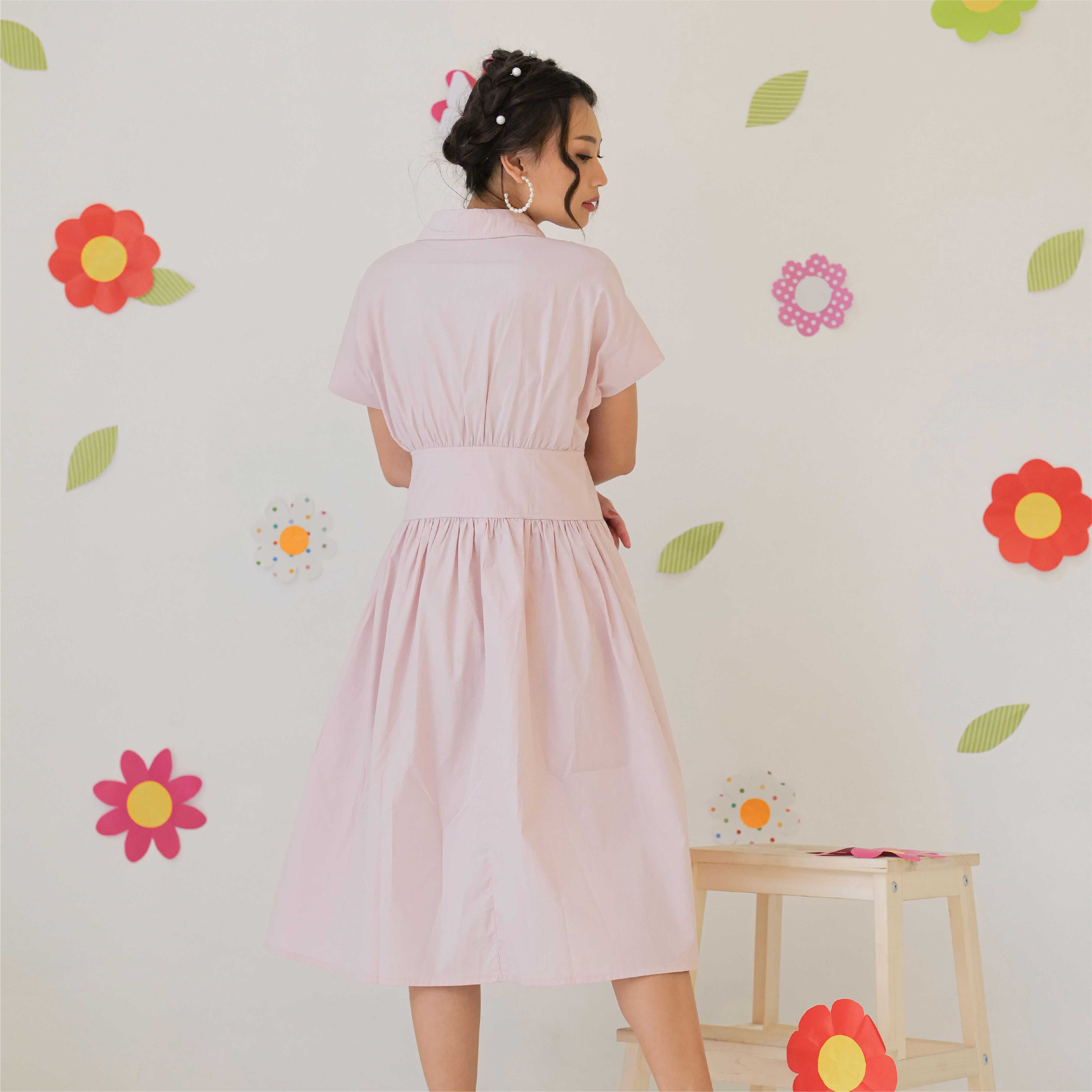 Lolliestory Kalyn Simple Midi Dress