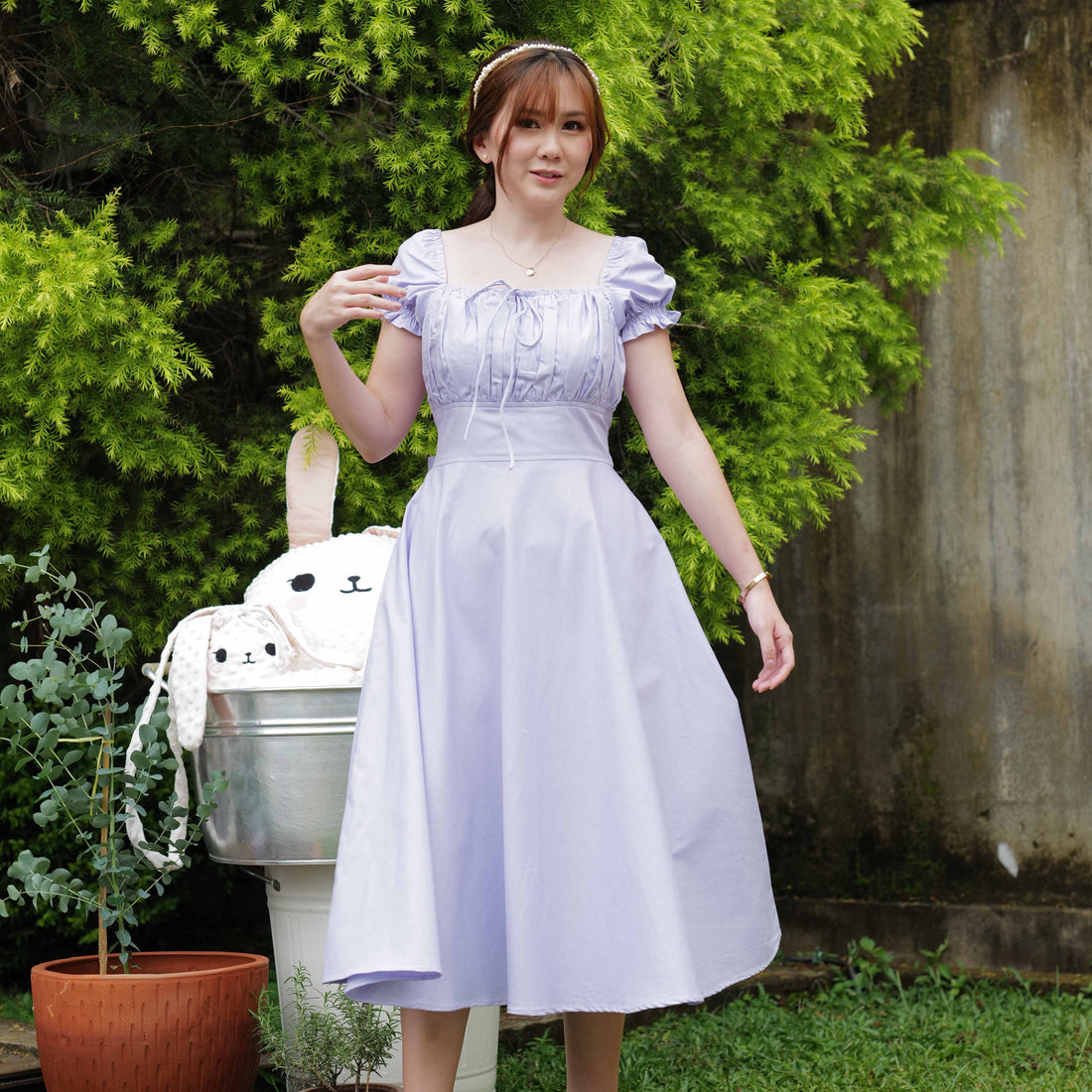 Mila Cotton Midi Dress - Lolliestory