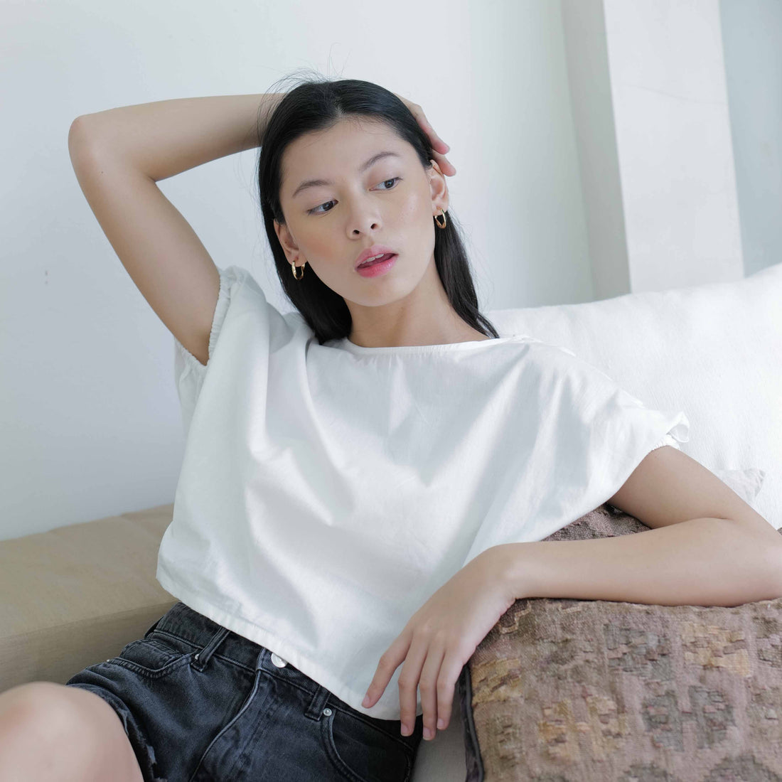 Noelle Simple Crop Top - Lolliestory