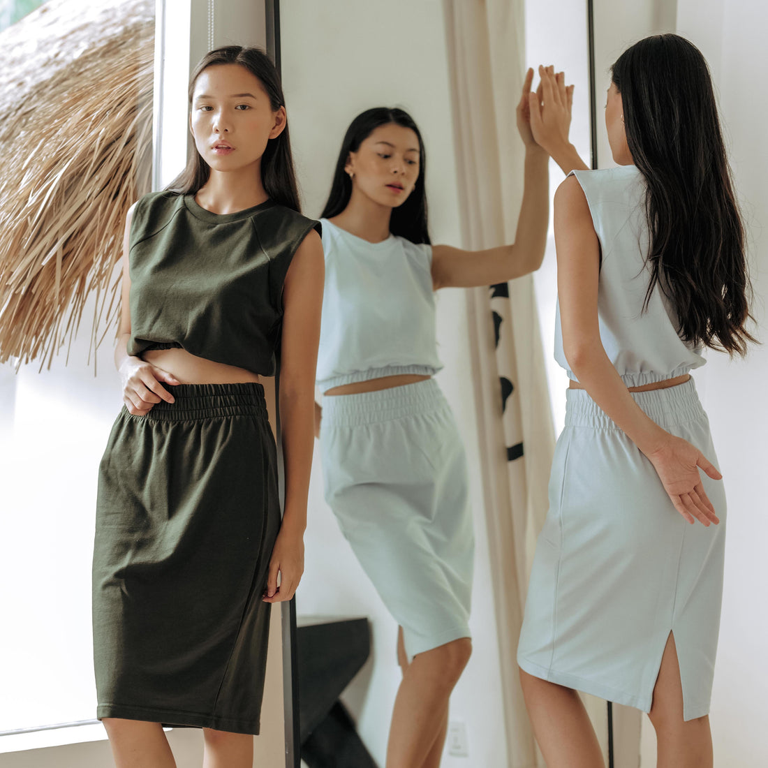 Dotty Simple Midi Skirt - Lolliestory