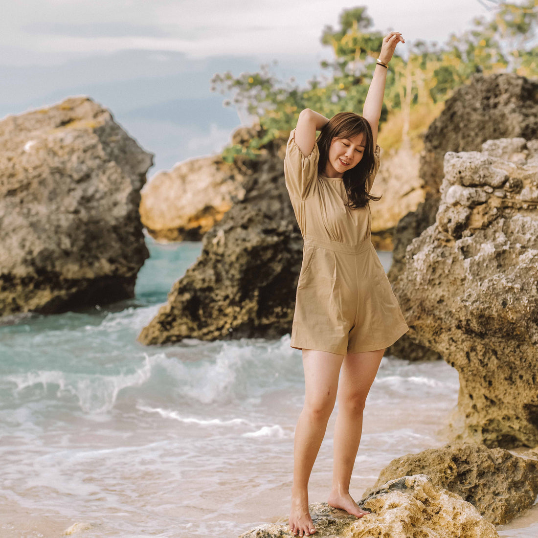 Seahorse Cotton Jumpsuit - Lolliestory