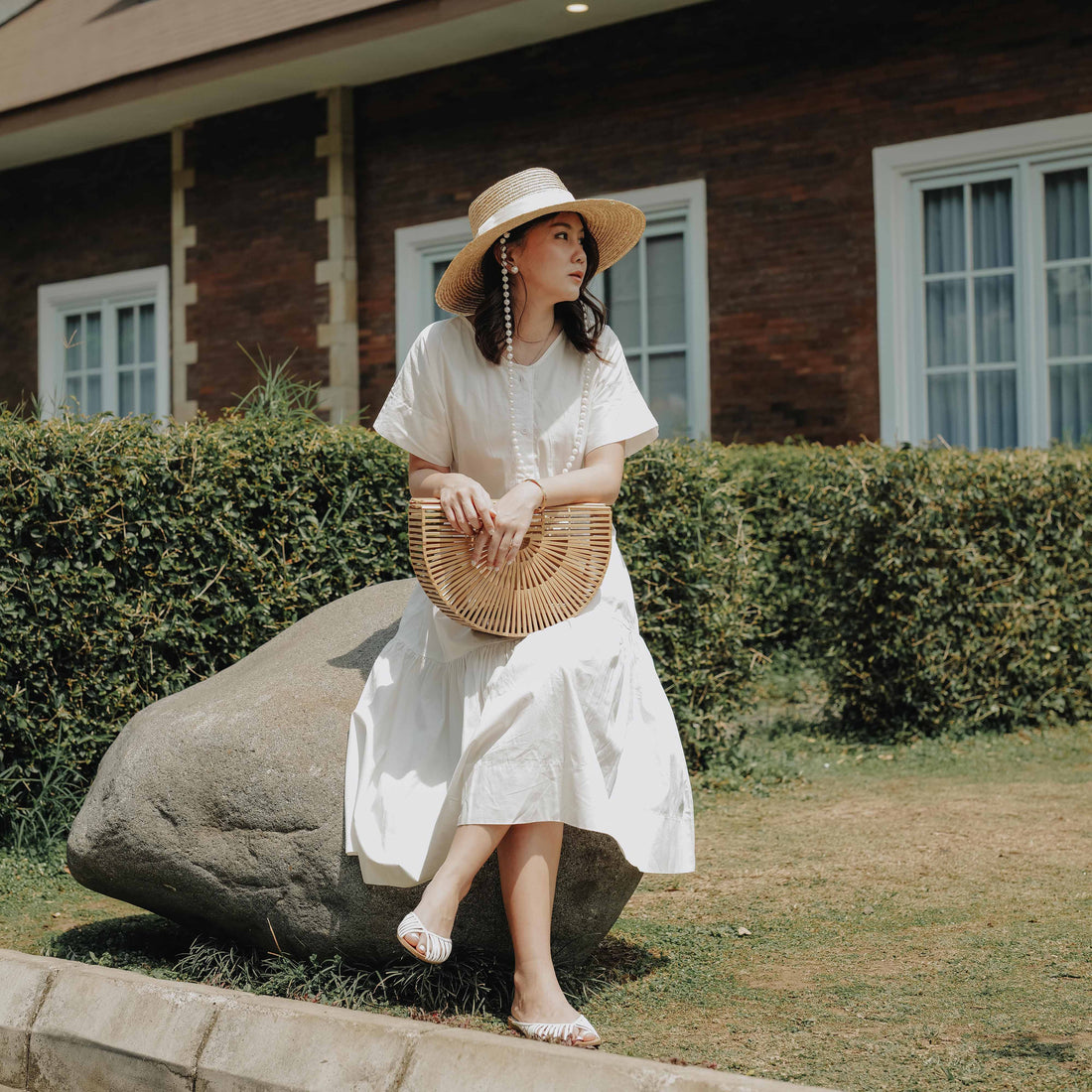 Lolliestory Clam Simple Midi Dress