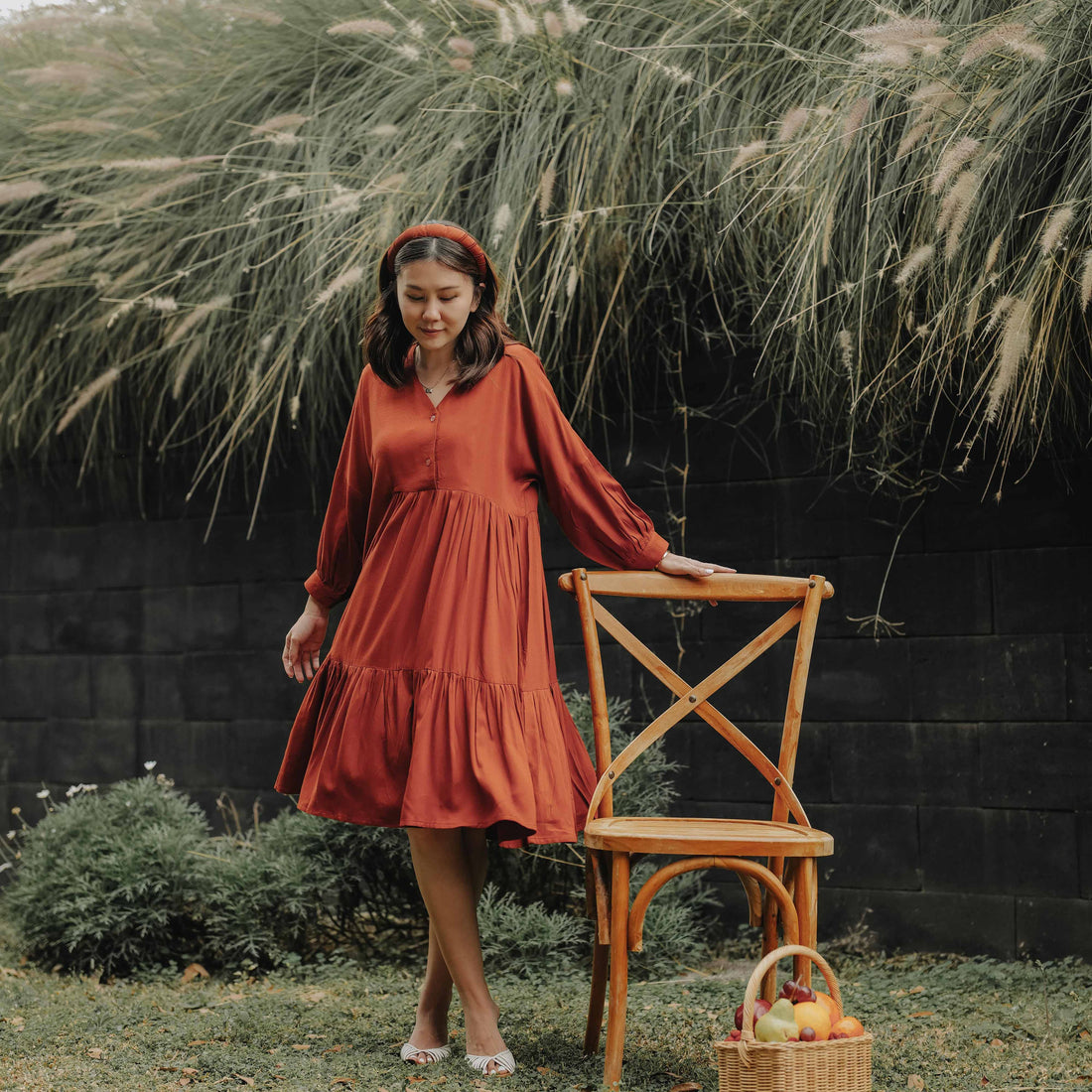 Lolliestory Nadya Cotton Midi Dress