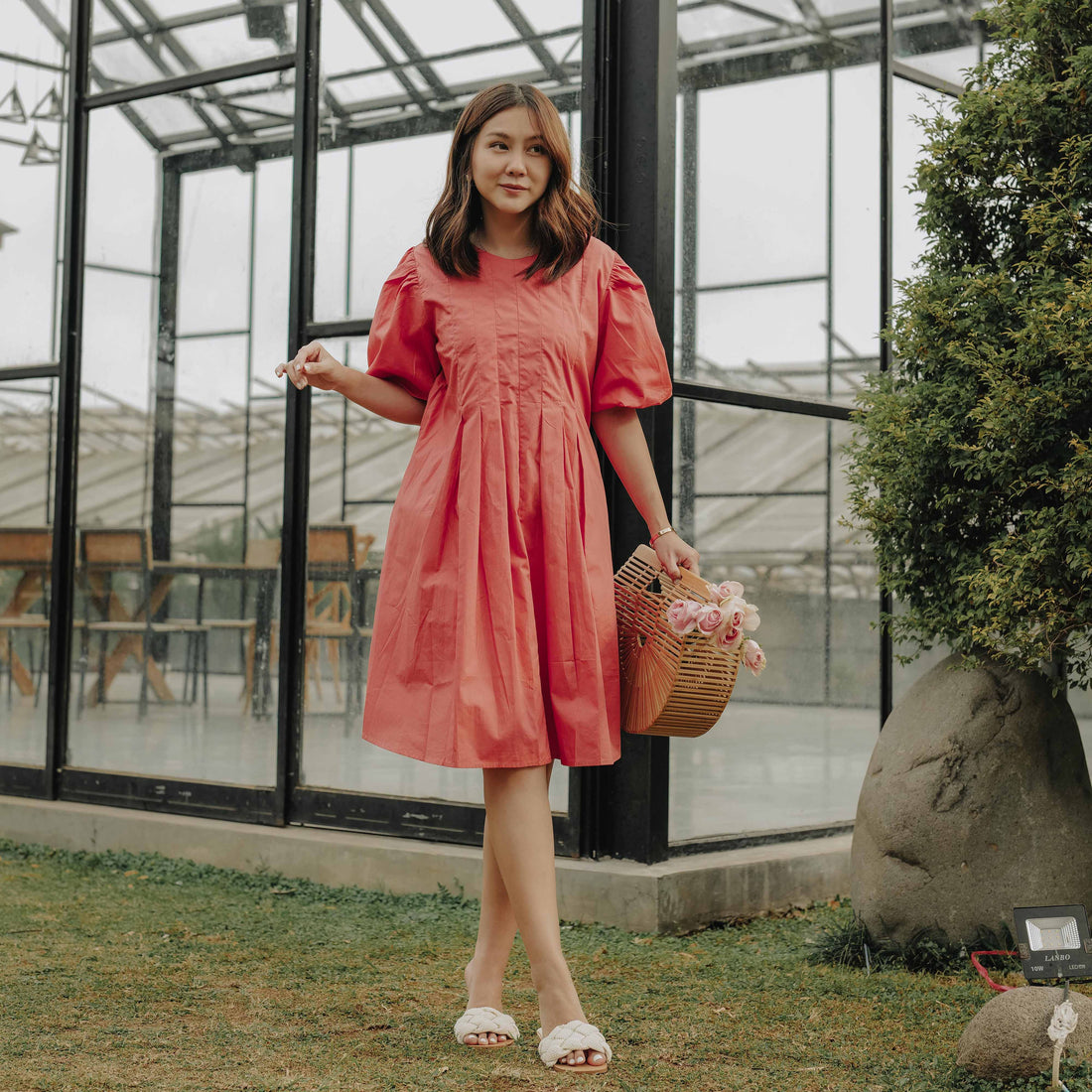 Lolliestory Rhea Cotton Midi Dress - Lolliestory