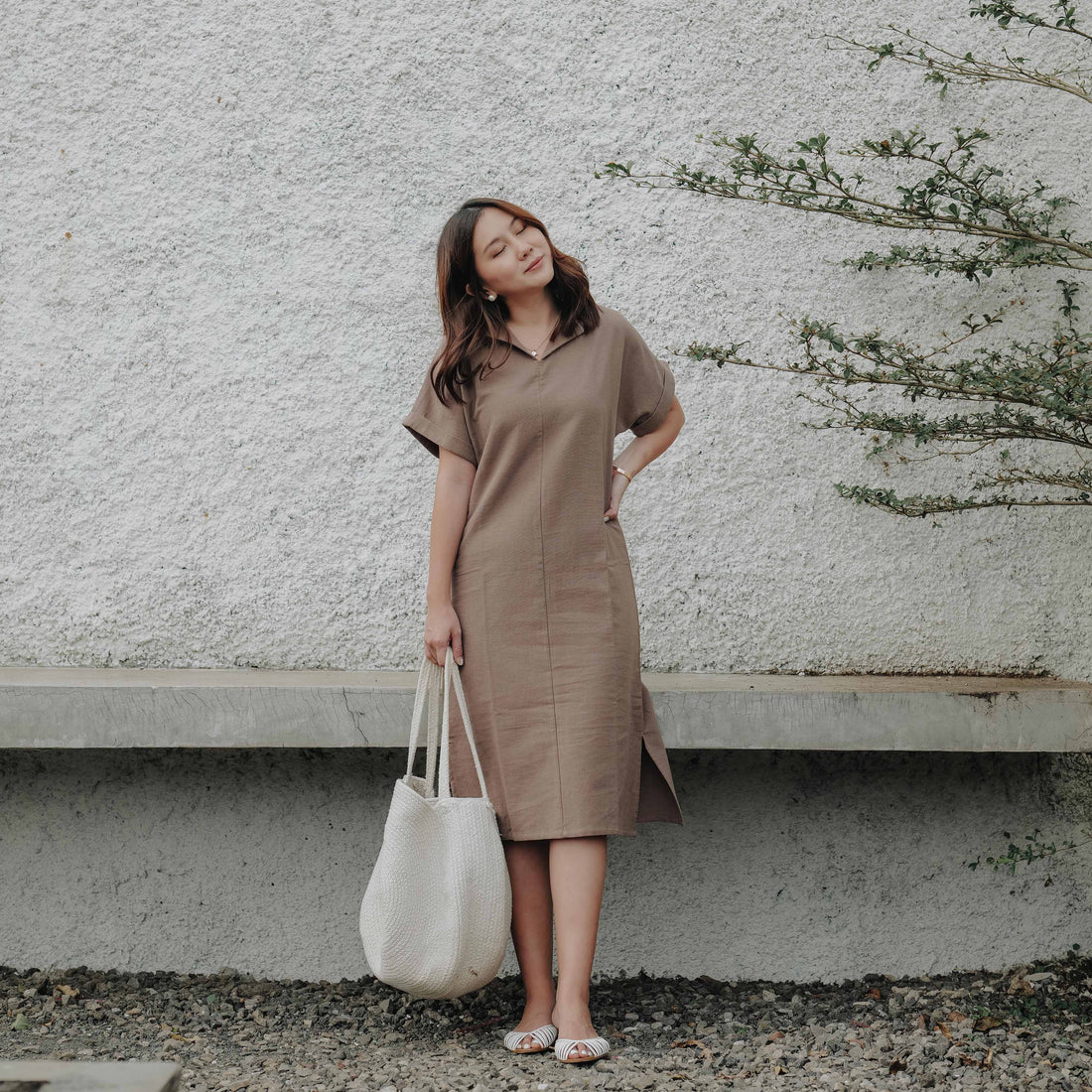 Lolliestory Viony Simple Midi Dress