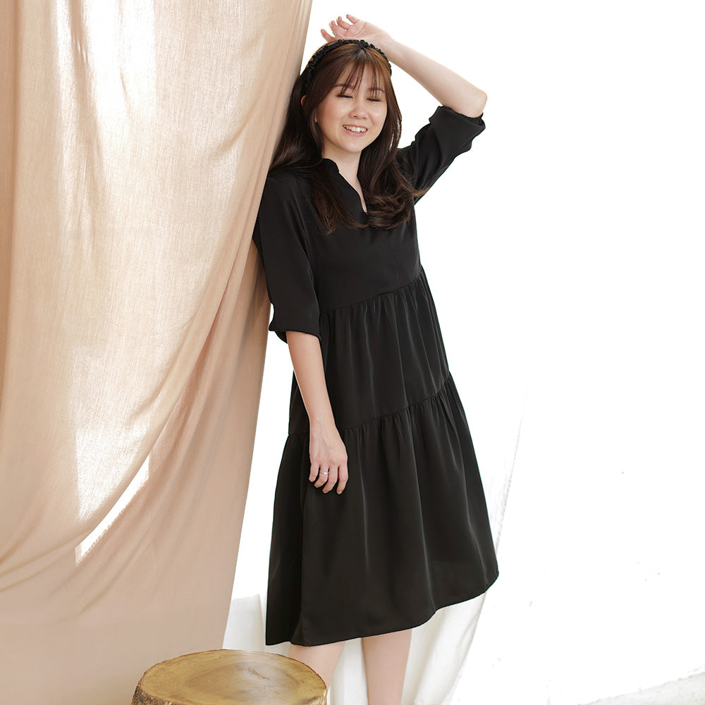 Levyta Simple Midi Dress - Lolliestory