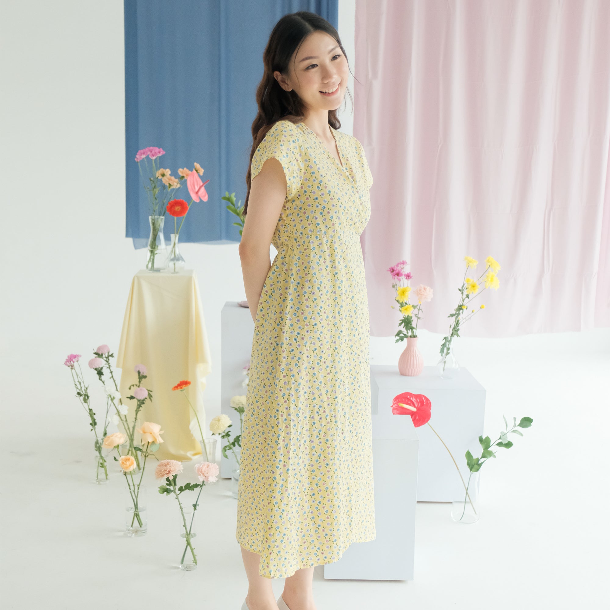 Lolliestory Esther Kimono Midi Dress
