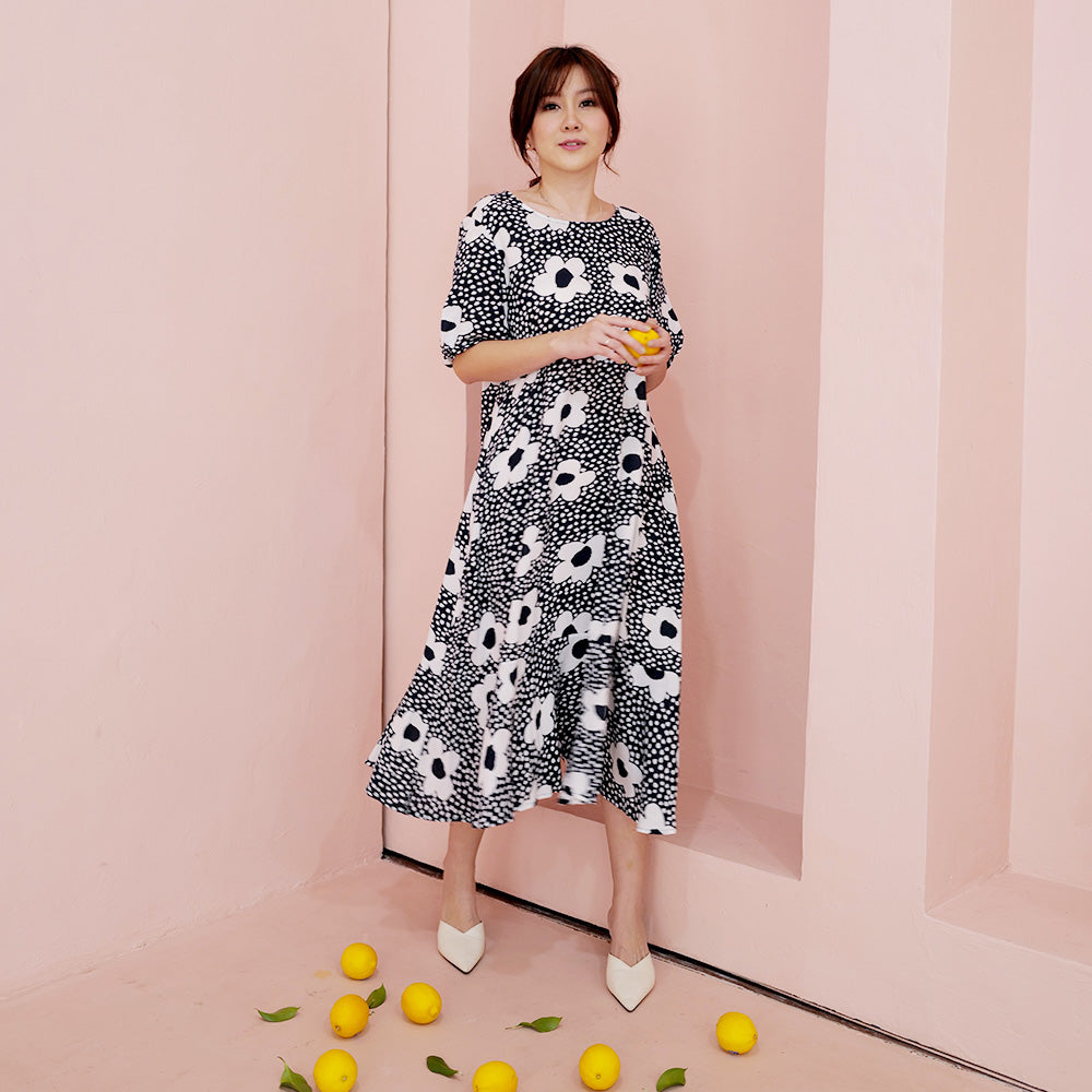 Shierin Loose Pattern Dress - Lolliestory