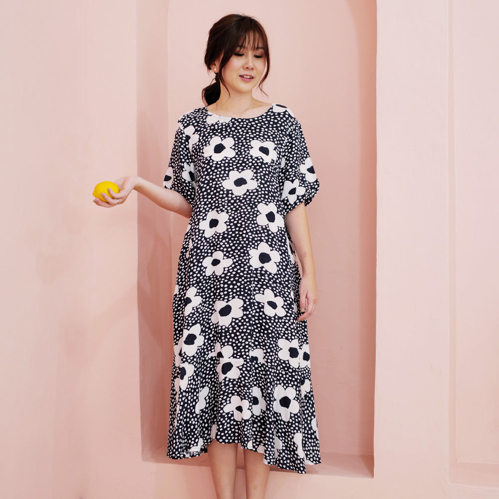 Shierin Loose Pattern Dress - Lolliestory