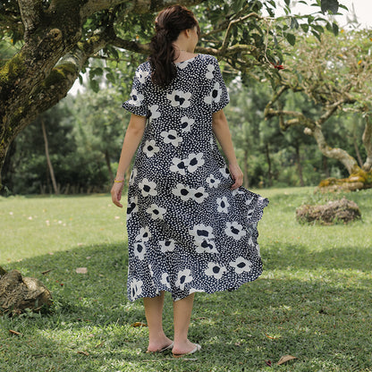 Shierin Loose Pattern Dress - Lolliestory