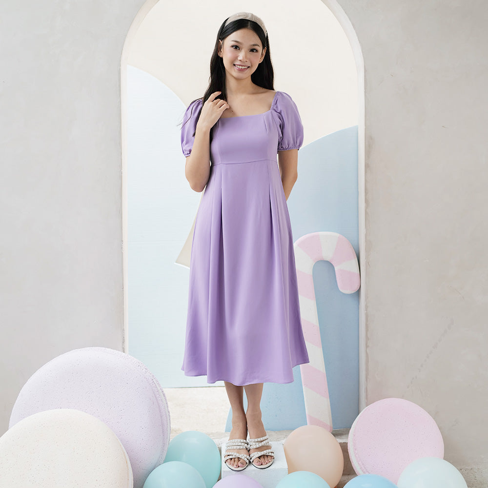 Lolliestory Shiro Simple Midi Dress - Lolliestory