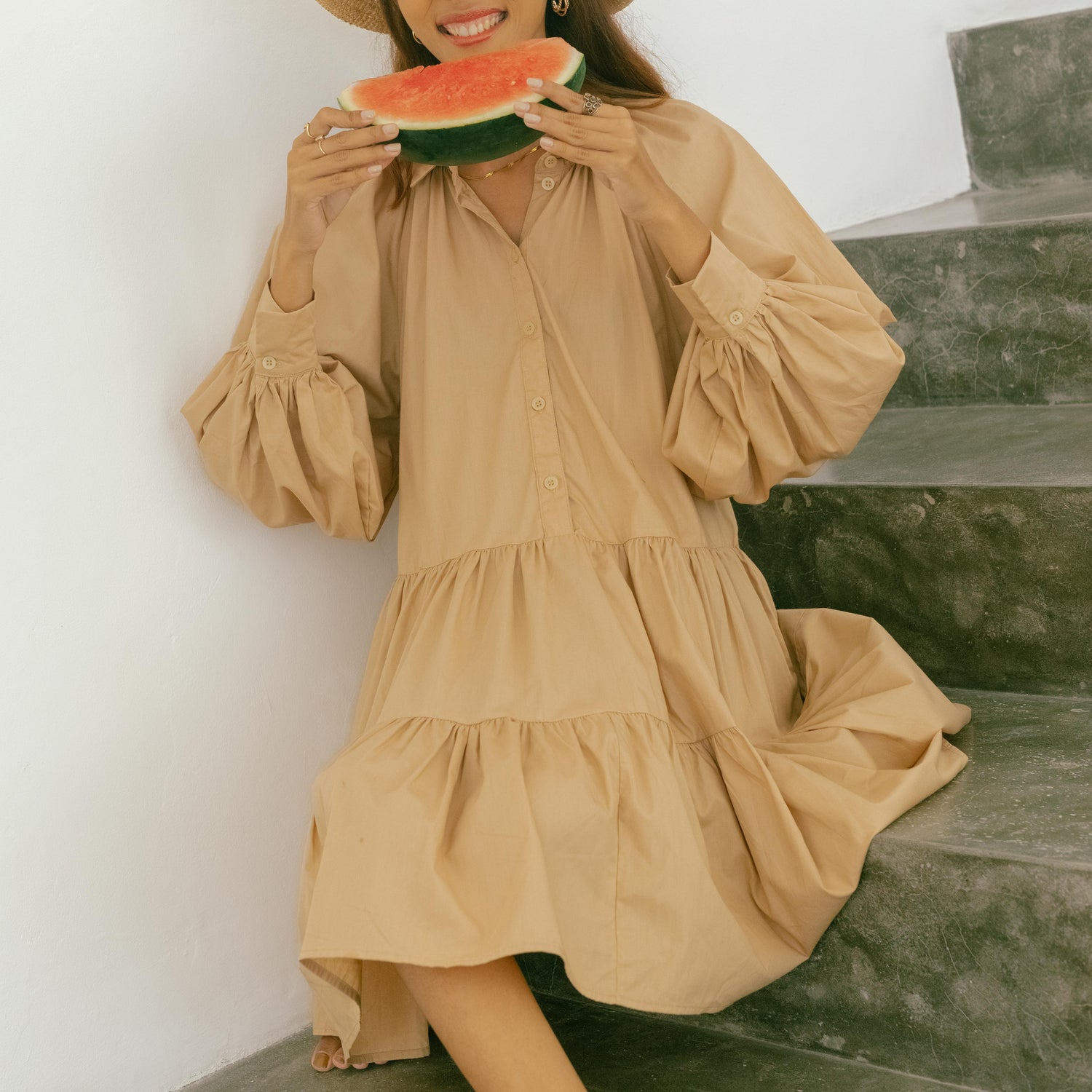 Josie Long-sleeves Mini Dress - Lolliestory