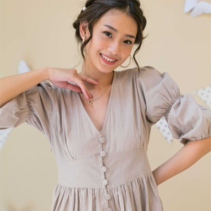 Lolliestory Yejin Cotton Midi dress - Lolliestory