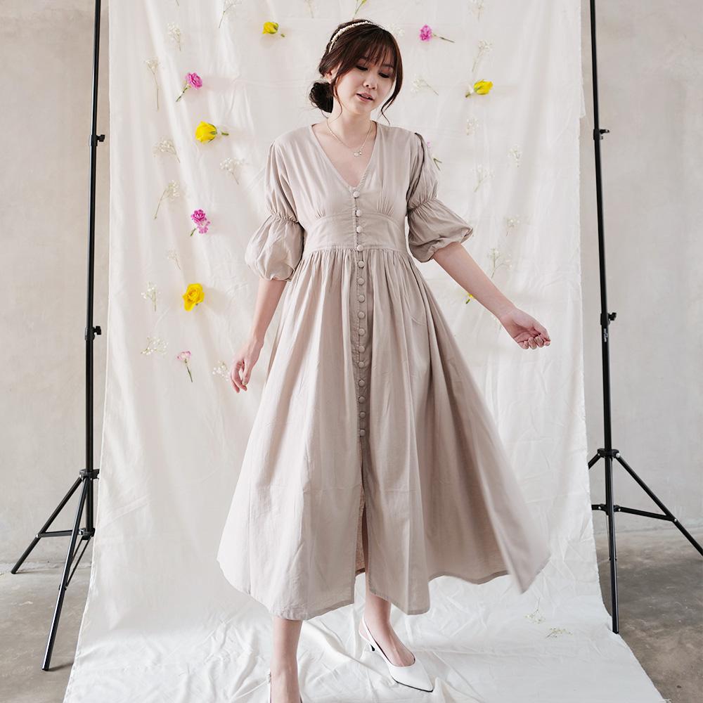 Lolliestory Yejin Cotton Midi dress - Lolliestory