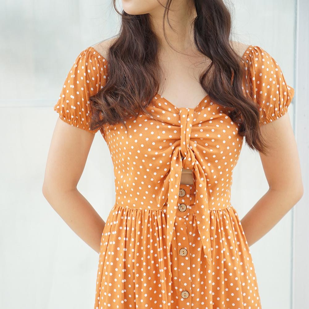 Yunhee Cotton Midi Dress - Lolliestory