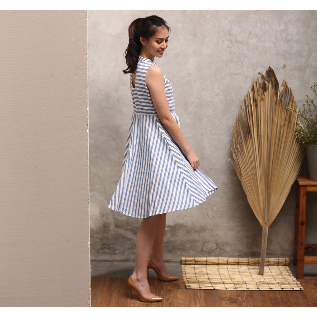 Lolliestory Duplo cotton stripe simple dress