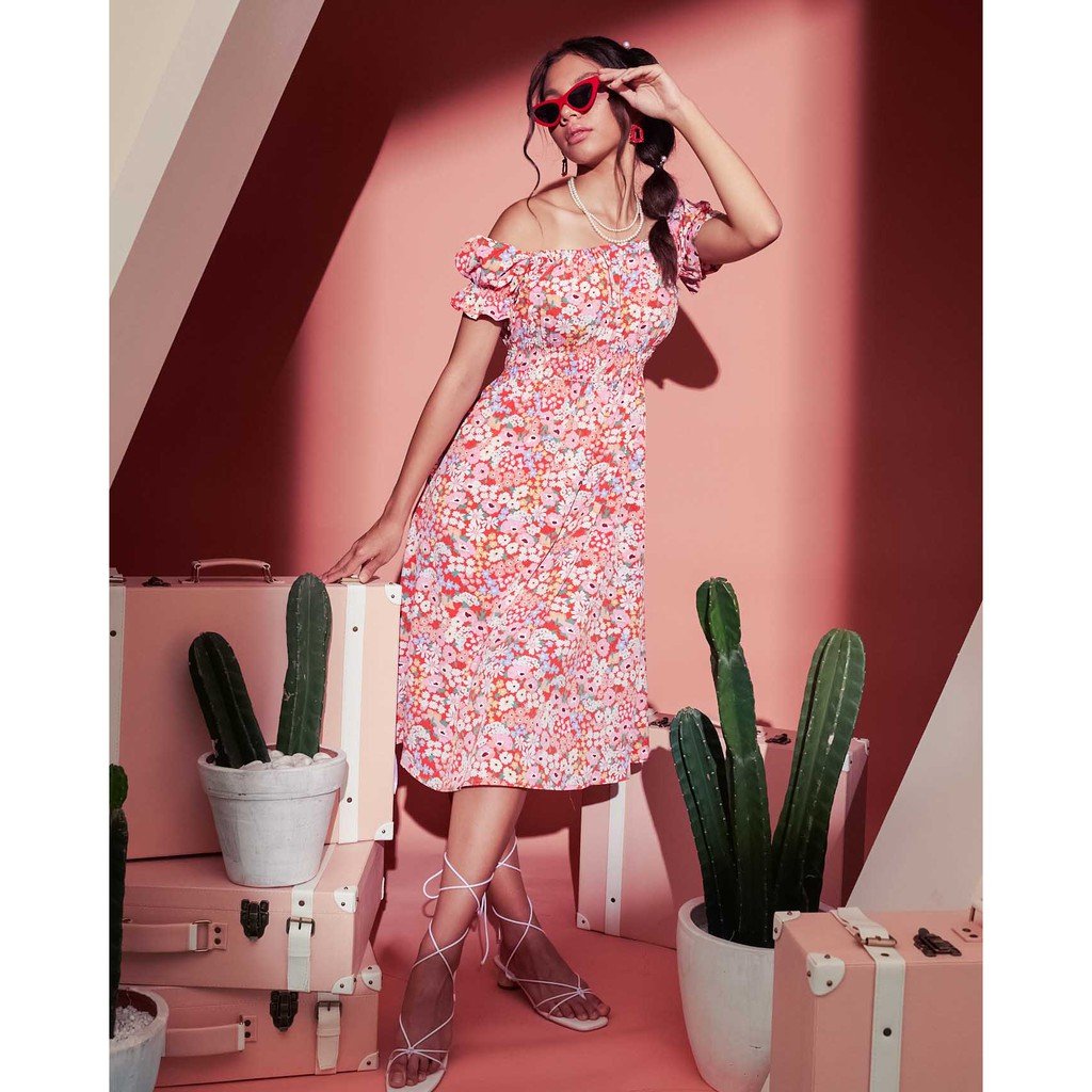 Lolliestory Mia Floral Midi Dress