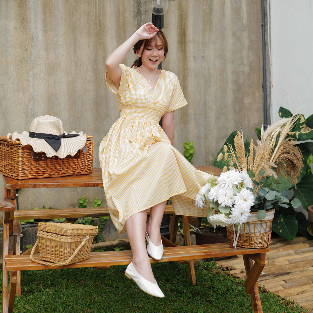 Everly Cotton Midi Dress - Lolliestory