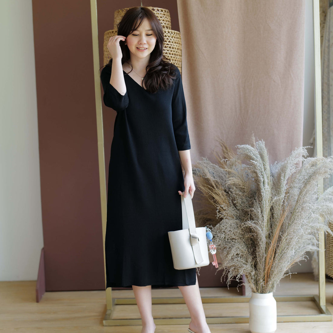 Jasinta Premium Knit Midi Dress